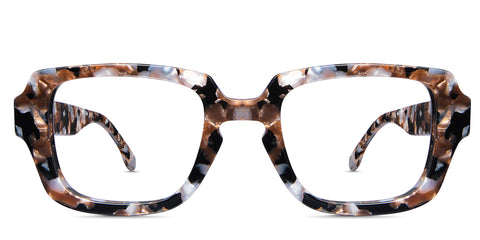Baco Eyeglasses in Sila variant in tortoiseshell pattern - acetate material Collection front