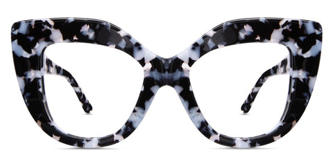 Belga stylish eyeglasses frame in hollywood variant - made with acetate material - wide cat eye frame for wide face shape Collection front