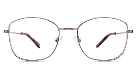 Bonnie Eyeglasses in the Pango variant - it's an oval shape frame in color brown Collection front
