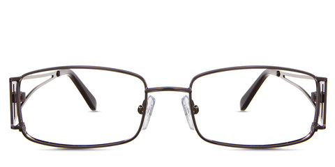 Heidi Eyeglasses in the Java variant - It's a rectangular metal frame in brown Collection front