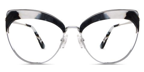 Houston Eyeglasses in Eagle Rock variant - it's wide cat eye frame with oval shape viewing area and adjustable nose pads Collection front