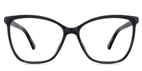 Kimberly Eyeglasses in the Midnight variant - it's a slim full-rimmed frame in color black. Collection front