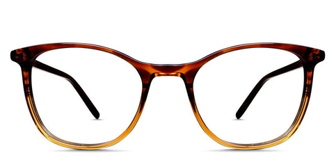 Oneill Eyeglasses in Chestnut variant - it's two toned rectangle frame in acetate material - it's medium size frame 52-18-140 Collection front