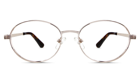Pettersen Eyeglasses frame in Dhurrie variant - it's round frame with medium oval shape viewing area Collection front