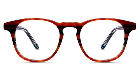Powell Eyeglasses in Picante variant - it's oval shape eyeglasses made with acetate material - it's easy to carry and light weight Collection front