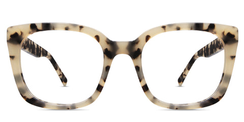 Relta Eyeglasses in Tawny variant - it's a wide size and U shape nose bridge Collection front