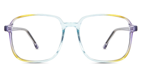 Roryfly eyeglasses in the multi variant - it's a thin square frame in multicolor Collection front