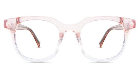Sailor eyeglasses in the tulip variant - it's a square frame with a curvy edge Collection front