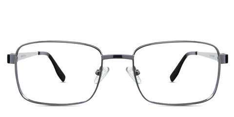 Carter Eyeglasses in the Spledid variant - it's a silver rectangular frame Collection front