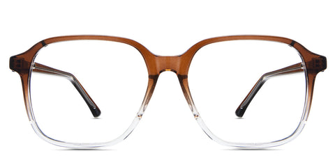 Kata Eyeglasses in the Felis variant -  it's a square oversized frame front