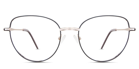 Lishka Eyeglasses in the Caligo variant - it's a rounded cat-eye-shaped frame.  front