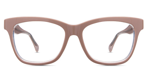 Nyla Eyeglasses in Salmon variant - it has a built-in nose pads  Collection front