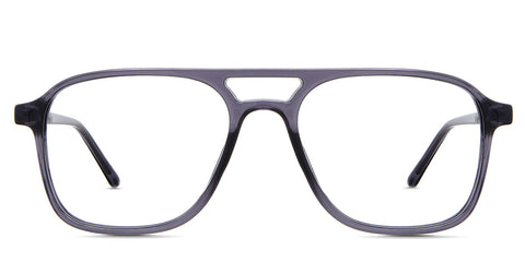 Ralph Eyeglasses in the Wenge variant - have an aviator-shaped frame in gray Collection front