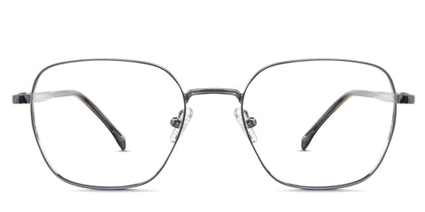 Rhodo Eyeglasses in the Antique variant - is a square frame in color silver Collection front