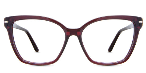 Savanna Eyeglasses in the Claret variant - is a full-rimmed frame in burgundy color. front