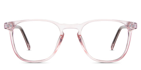 Thea Eyeglasses in the Spixs variant - an acetate frame in pink front