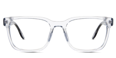 Wells Eyeglasses in the Ice variant - is a transparent frame in light gray. front