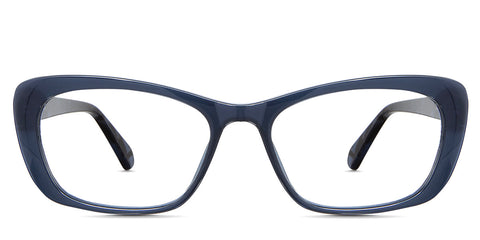 Wynter Eyeglasses in the Eryngo variant - an acetate frame in blue. front